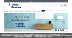 Desktop Screenshot of mueblesleandro.com